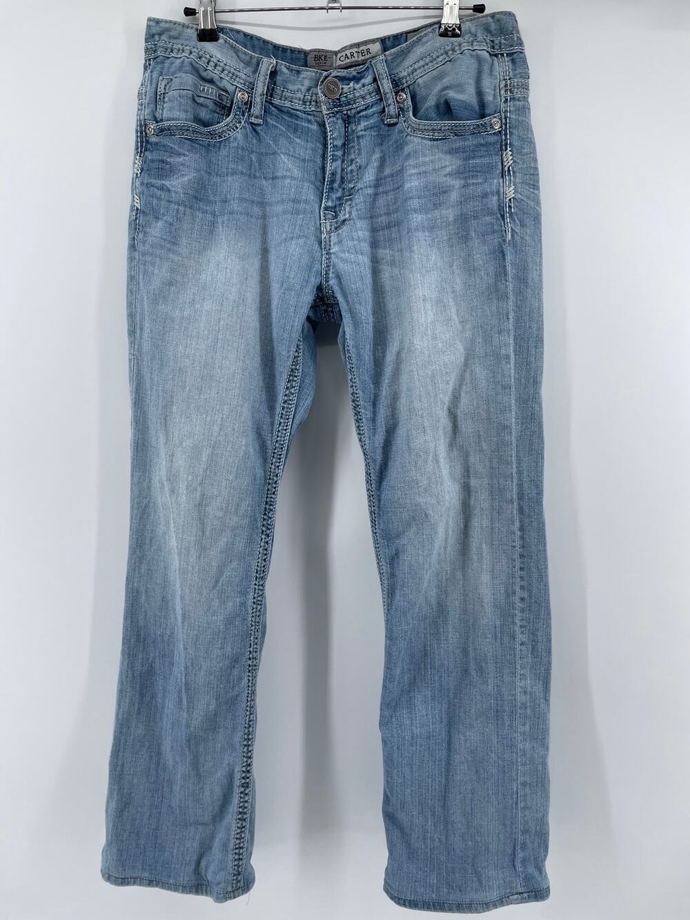Buckle BKE Carter Bootcut Jeans Women’s 33R (33x29) Light Wash 6-Pocket Stretch